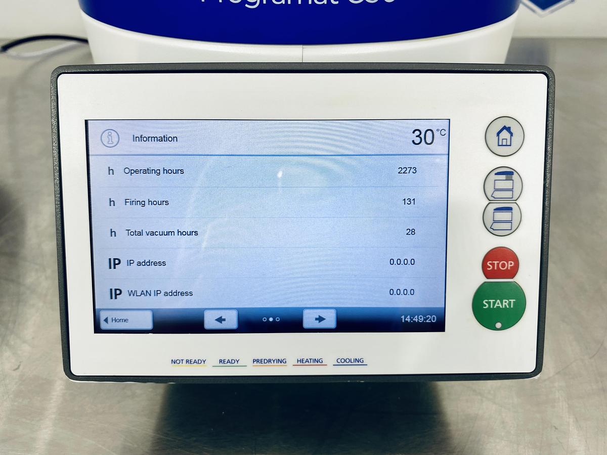 Used 2023 Ivoclar Vivadent Programat CS6 Sintering & Crystallization Furnace (5010002527)