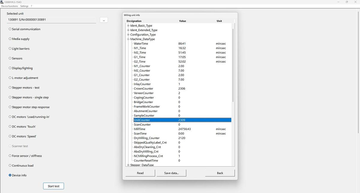 Used 2018 Sirona inLab MC XL 4-Motor Wet Mill (130891)