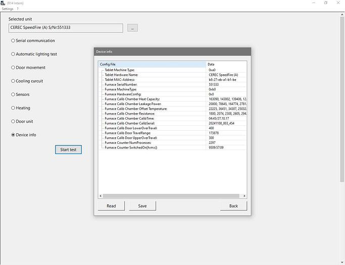 Used 2017 Sirona CEREC SpeedFire for Parts/Repair (551333)