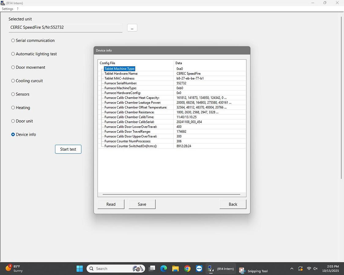 Used 2017 Sirona CEREC SpeedFire Sintering Furnace (552732)