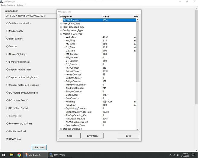 Used 2013 Sirona CEREC MC X 2-Motor Wet Mill (230015)