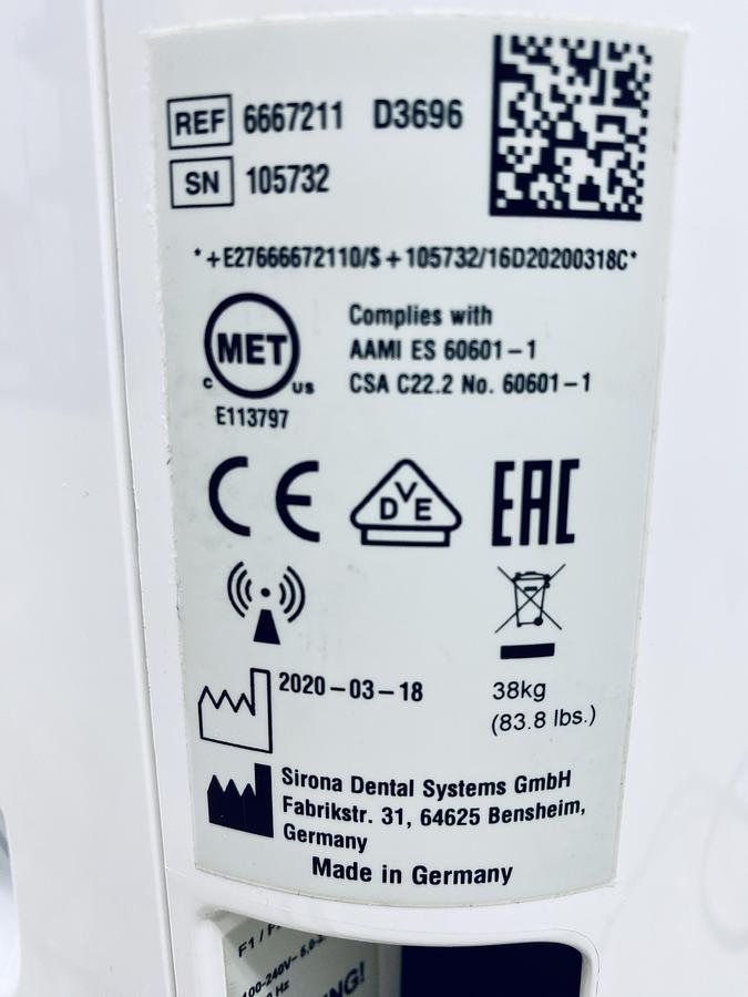 Refurbished 2020 Dentsply Sirona CEREC AC Primescan with 5.2 Software (105104)
