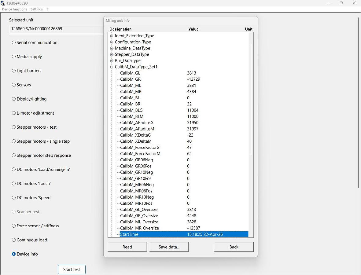 Used 2012 Sirona CEREC MC XL 2-Motor Wet Mill with 754 Mills (126869)
