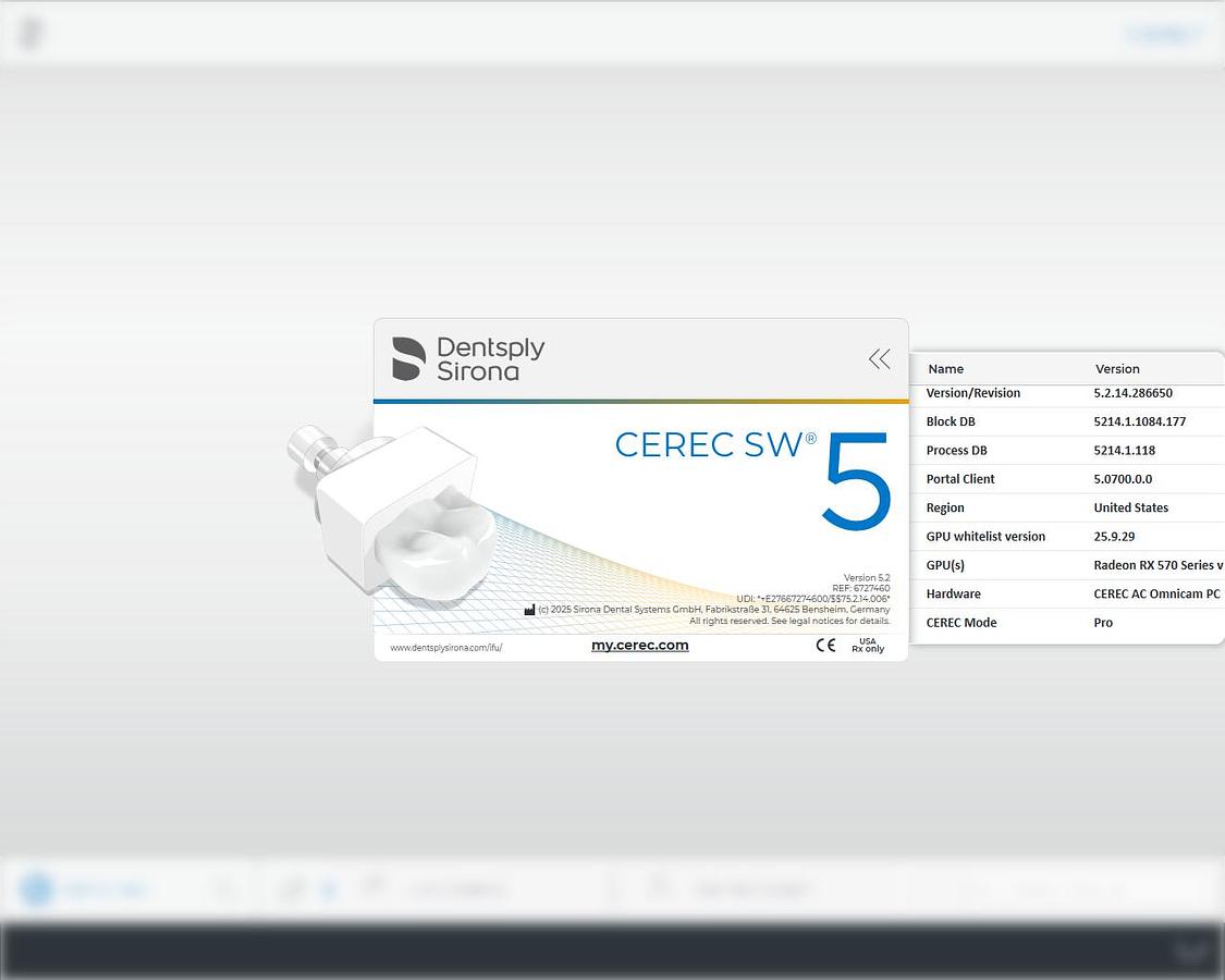 Refurbished 2013 Sirona CEREC AC Omnicam with CEREC 5.2.14 Software (127036)