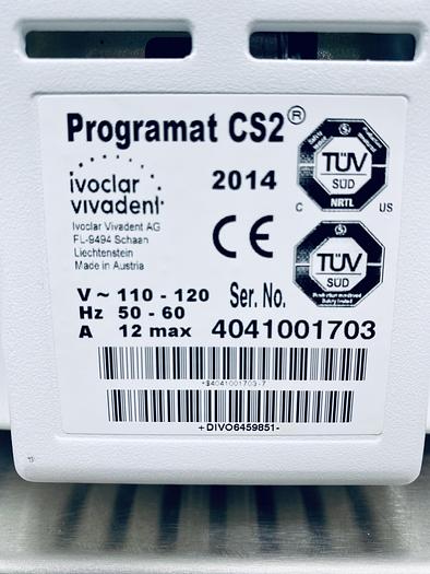 Used 2014 Ivoclar Vivadent Programat CS2 (4041001703)