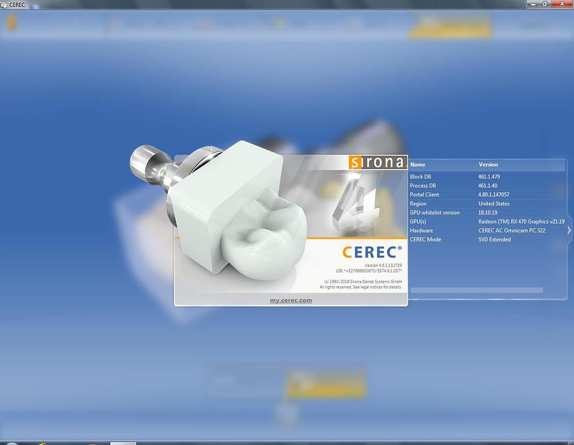 Refurbished 2013 Sirona CEREC AC Omnicam with CEREC 4.6 Software (126666)