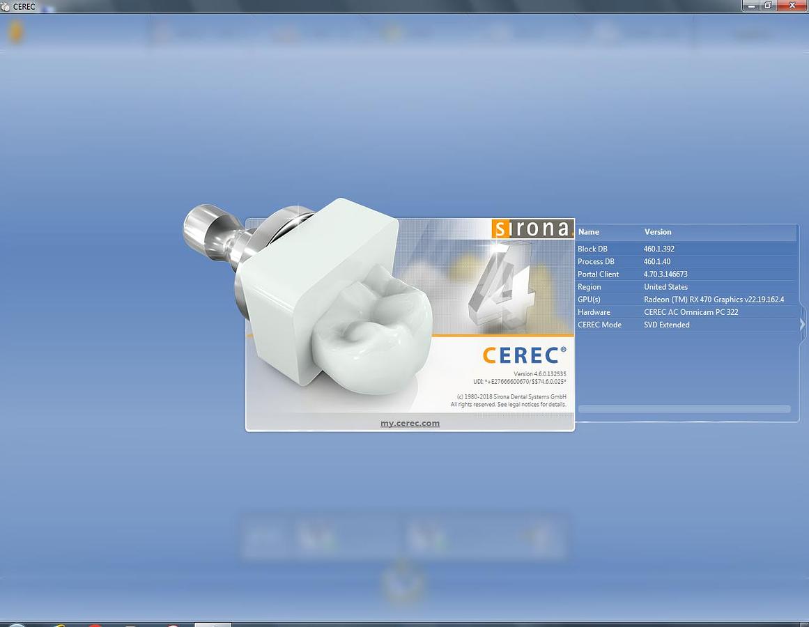 Refurbished 2015 Sirona CEREC AC Omnicam with CEREC 4.6 Software (133678)