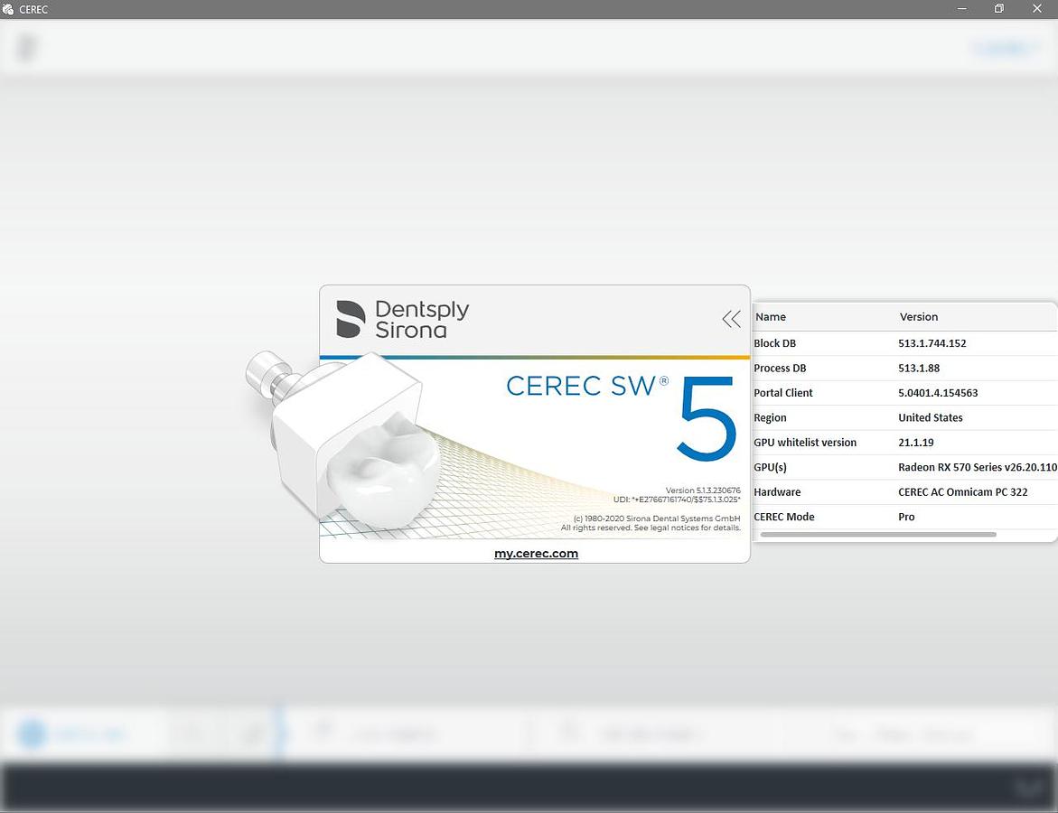 Refurbished 2015 Sirona CEREC AC Omnicam with CEREC 5.1.3 Software (133913)
