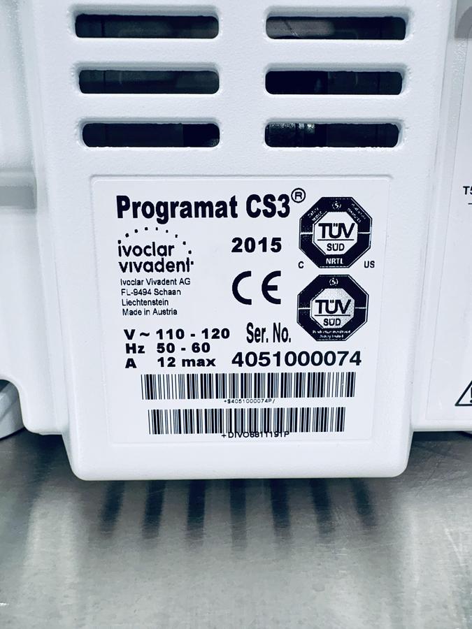 Used 2015 Ivoclar Vivadent Programat CS3 (4051000074)
