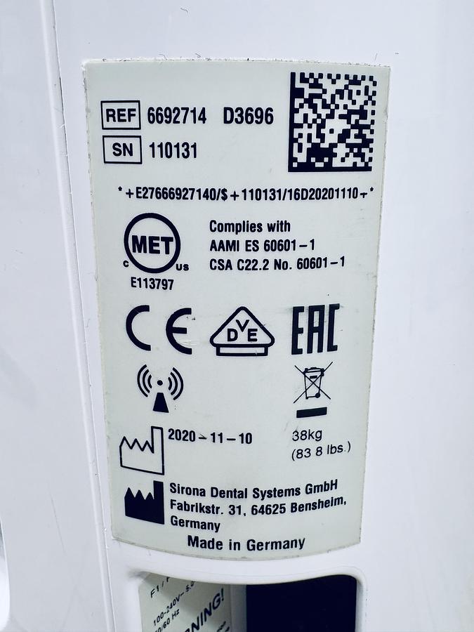 Refurbished 2020 Dentsply Sirona CEREC AC Primescan with 5.3 Software (110131)