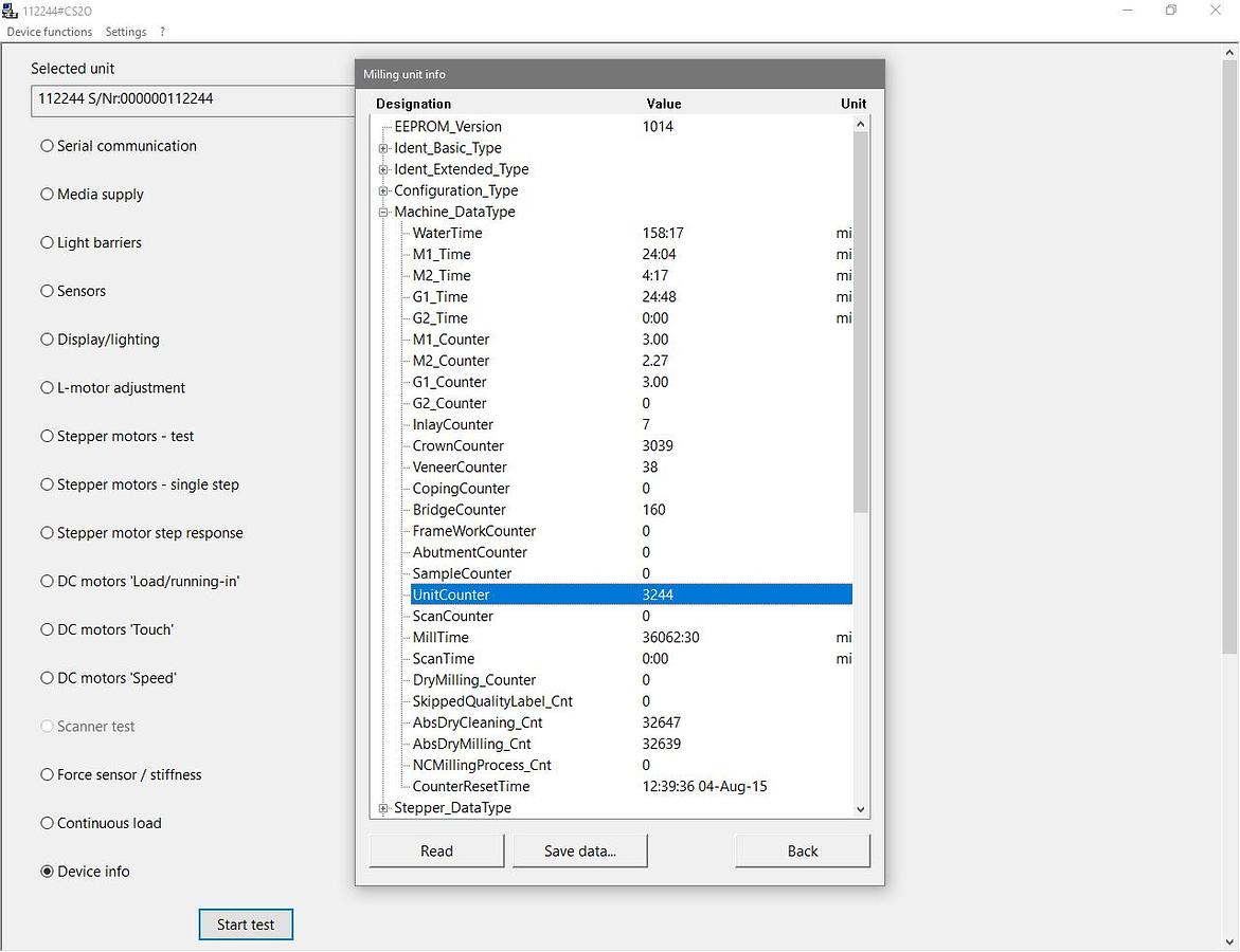 Used 2009 Sirona CEREC MC XL 2-Motor Wet Mill (112244)