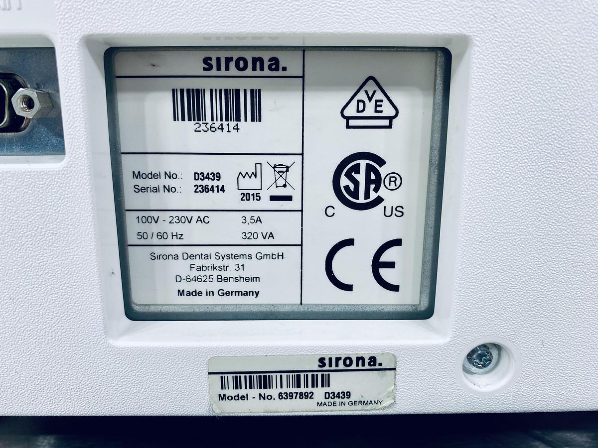 Used 2015 Sirona CEREC MC X 2-Motor Wet Mill (236414)