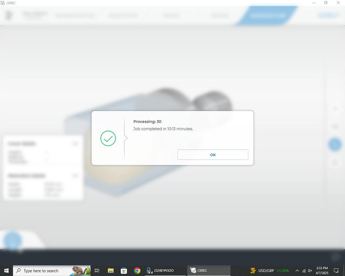 Used 2014 Sirona CEREC MC X