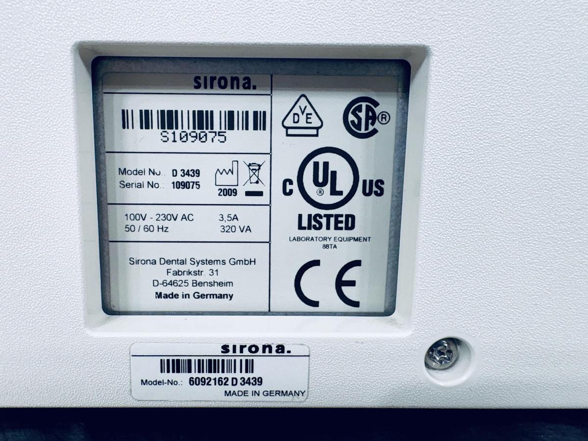 Used 2009 Sirona CEREC MC XL 2-Motor Wet Mill with 246 Mills (109075)