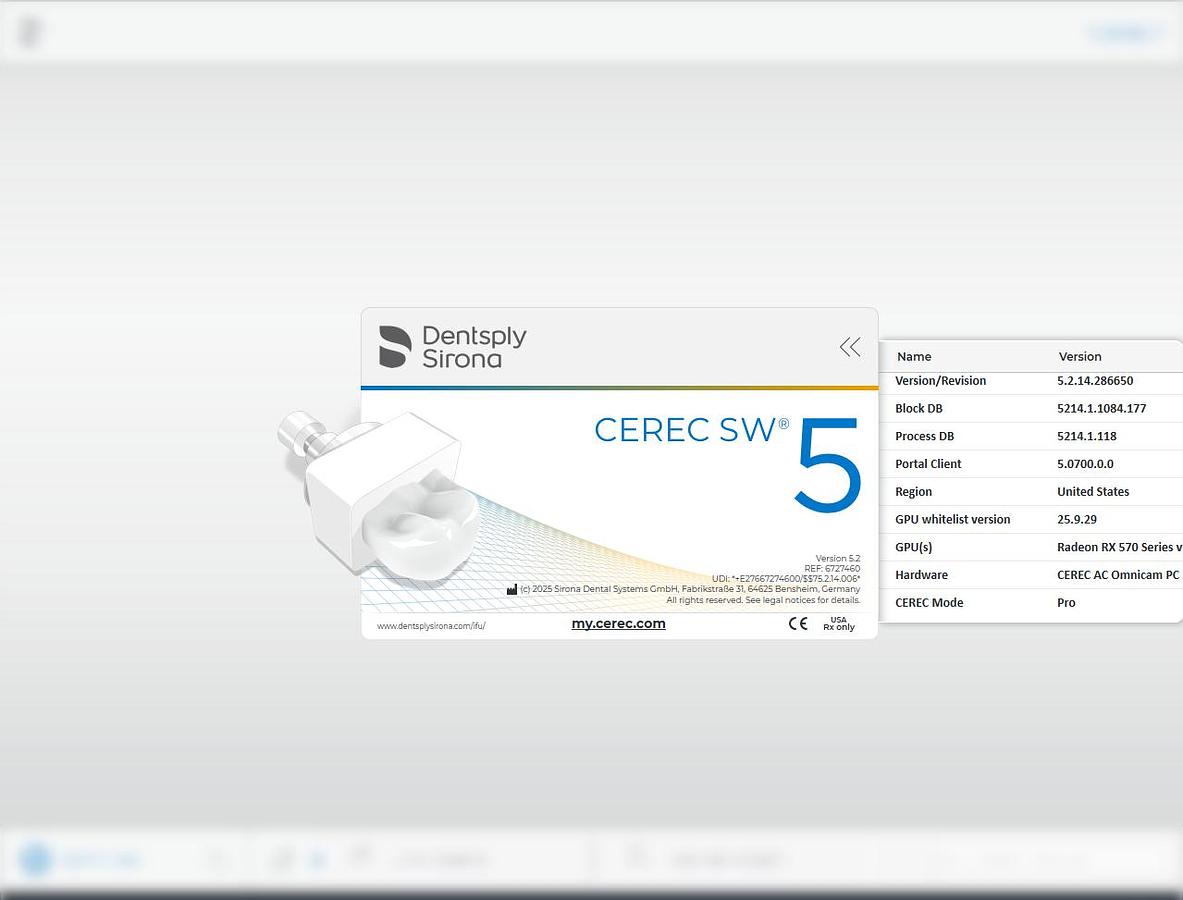 Refurbished 2013 Sirona CEREC AC Omnicam with CEREC 5.2.14 Software (125380)