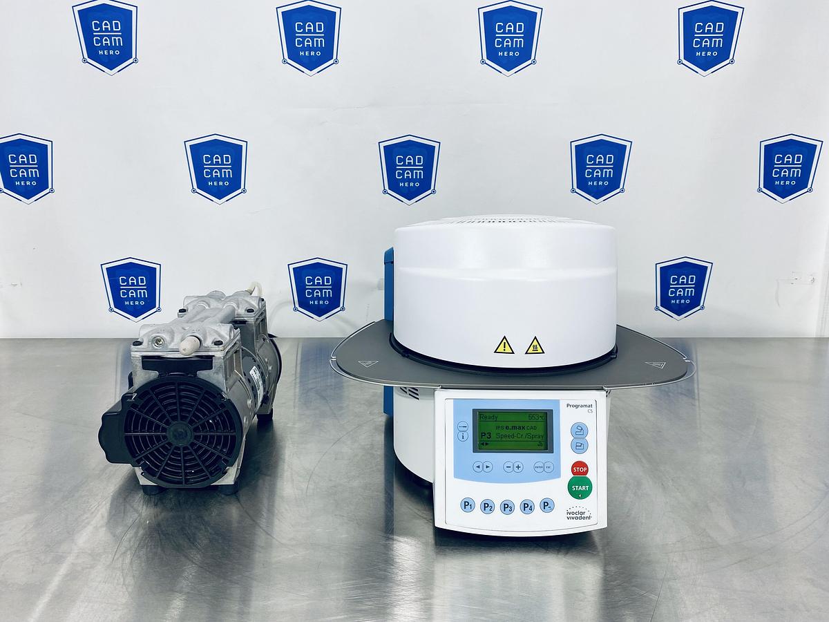 Used Ivoclar Vivadent Programat CS Crystallization Furnace with Vacuum Pump (602675)