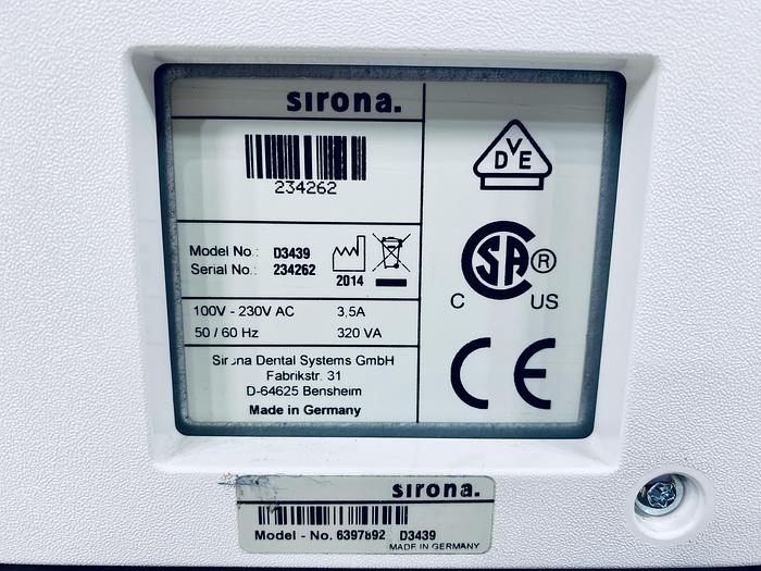 Used 2014 Sirona CEREC MC X 2-Motor Wet Mill (234262)