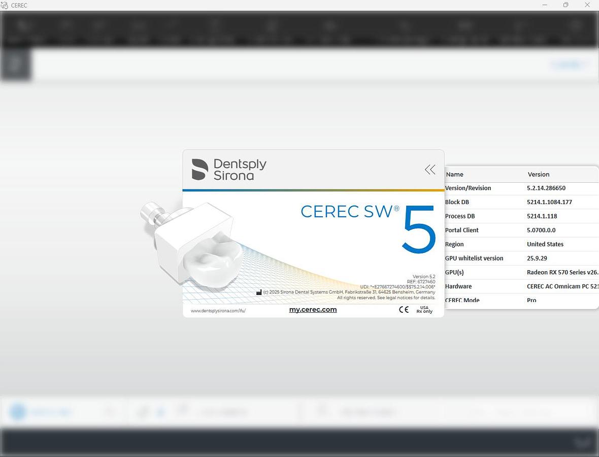 Refurbished 2015 Sirona CEREC AC Omnicam with 5.2 Software (132772)