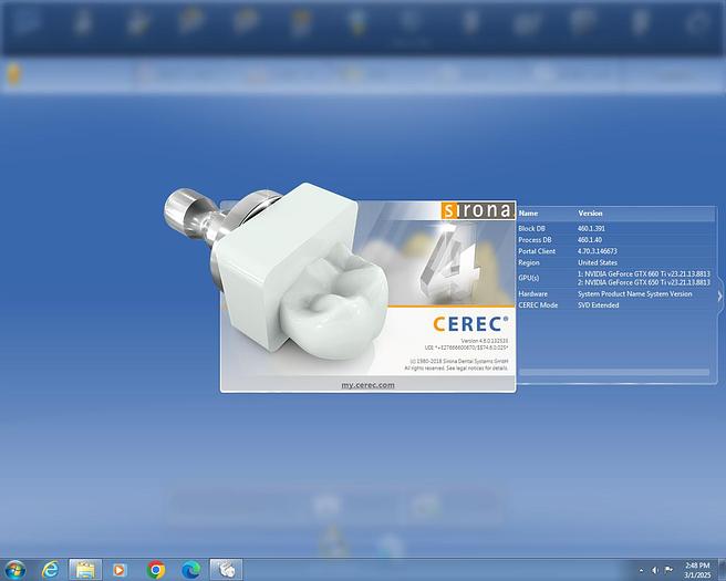 Used 2013 Sirona CEREC AC Omnicam with CEREC 4.6 Software