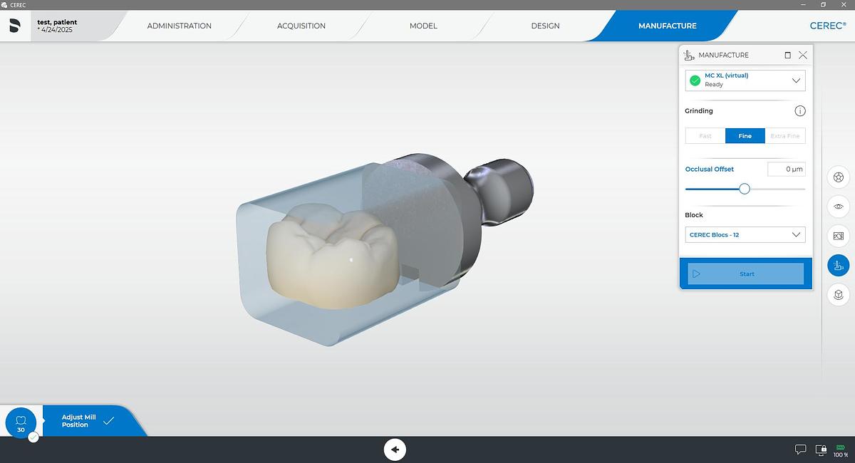 Refurbished 2019 Dentsply Sirona CEREC AC Primescan with CEREC 5.2 Software (101409)