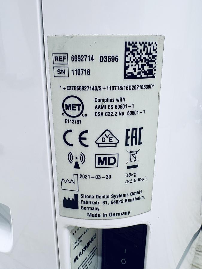 Refurbished 2021 Dentsply Sirona CEREC AC Primescan Connect (110718)