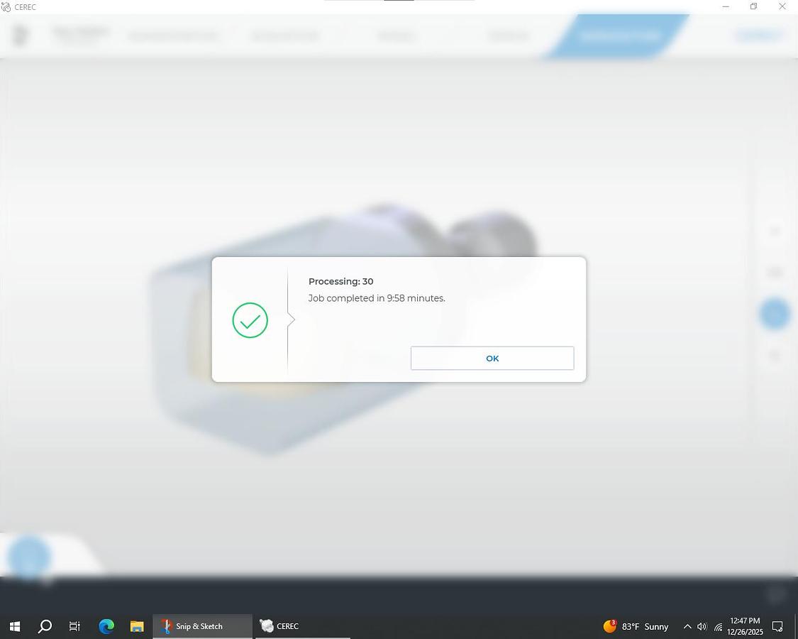 Used 2015 Sirona CEREC MC X 2-Motor Wet/Dry Mill (237036)