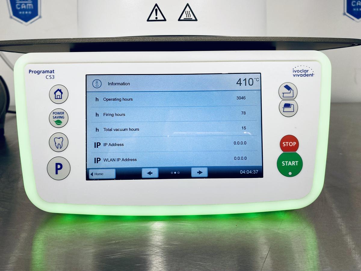 Used 2015 Ivoclar Vivadent Programat CS3 Crystallization Furnace (4051000250)