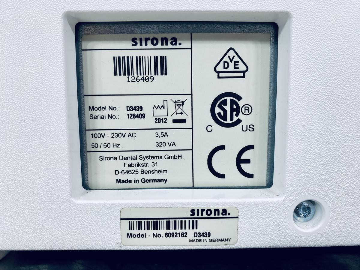 Used 2012 Sirona CEREC MC XL 2-Motor Wet Mill with 301 Mills (126409)