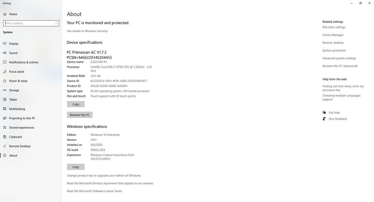 Refurbished 2019 Dentsply Sirona CEREC AC Primescan with CEREC 5.2 Software (101409)