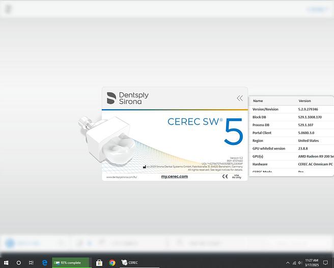 Refurbished 2015 Sirona CEREC AC Omnicam