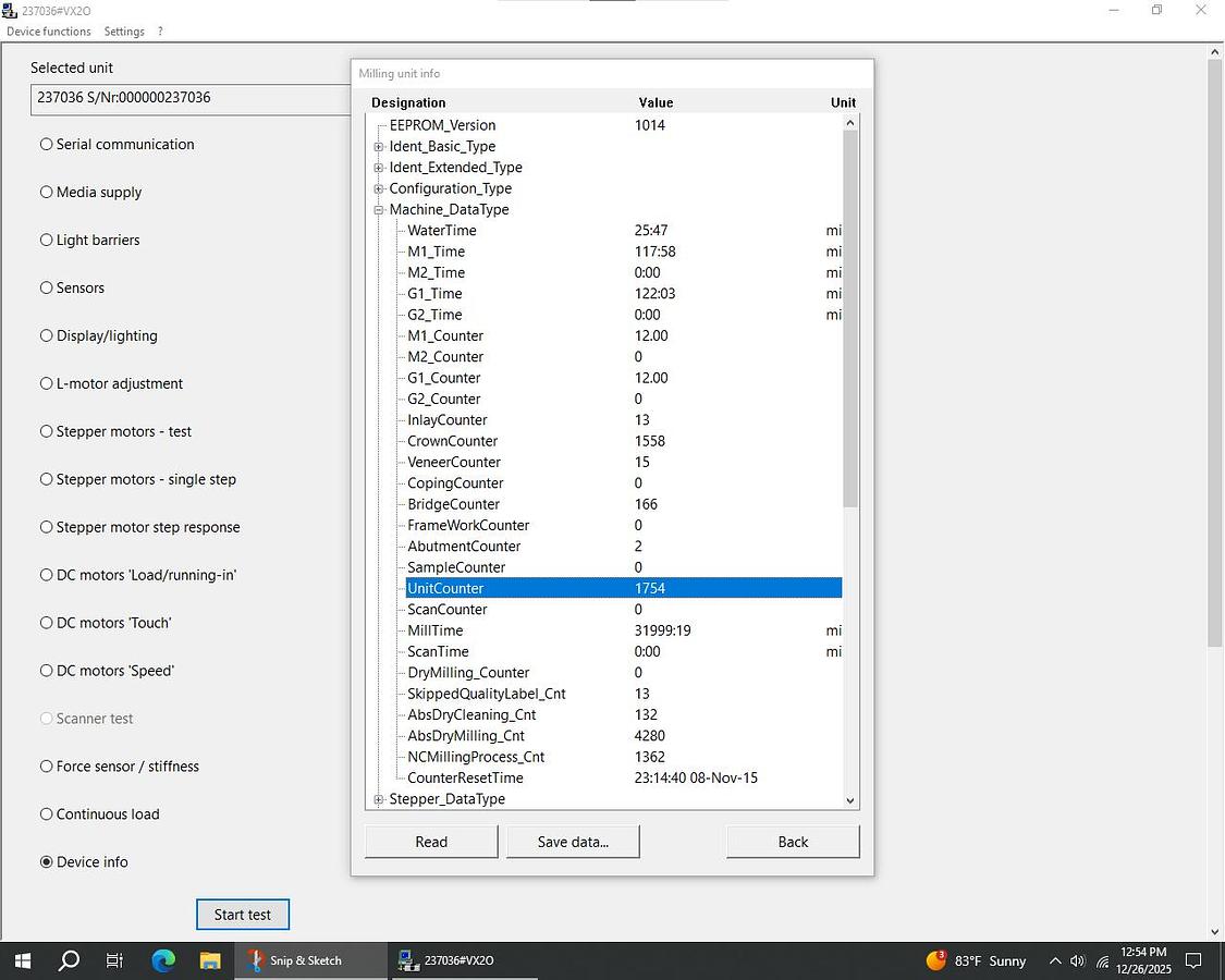 Used 2015 Sirona CEREC MC X 2-Motor Wet/Dry Mill (237036)