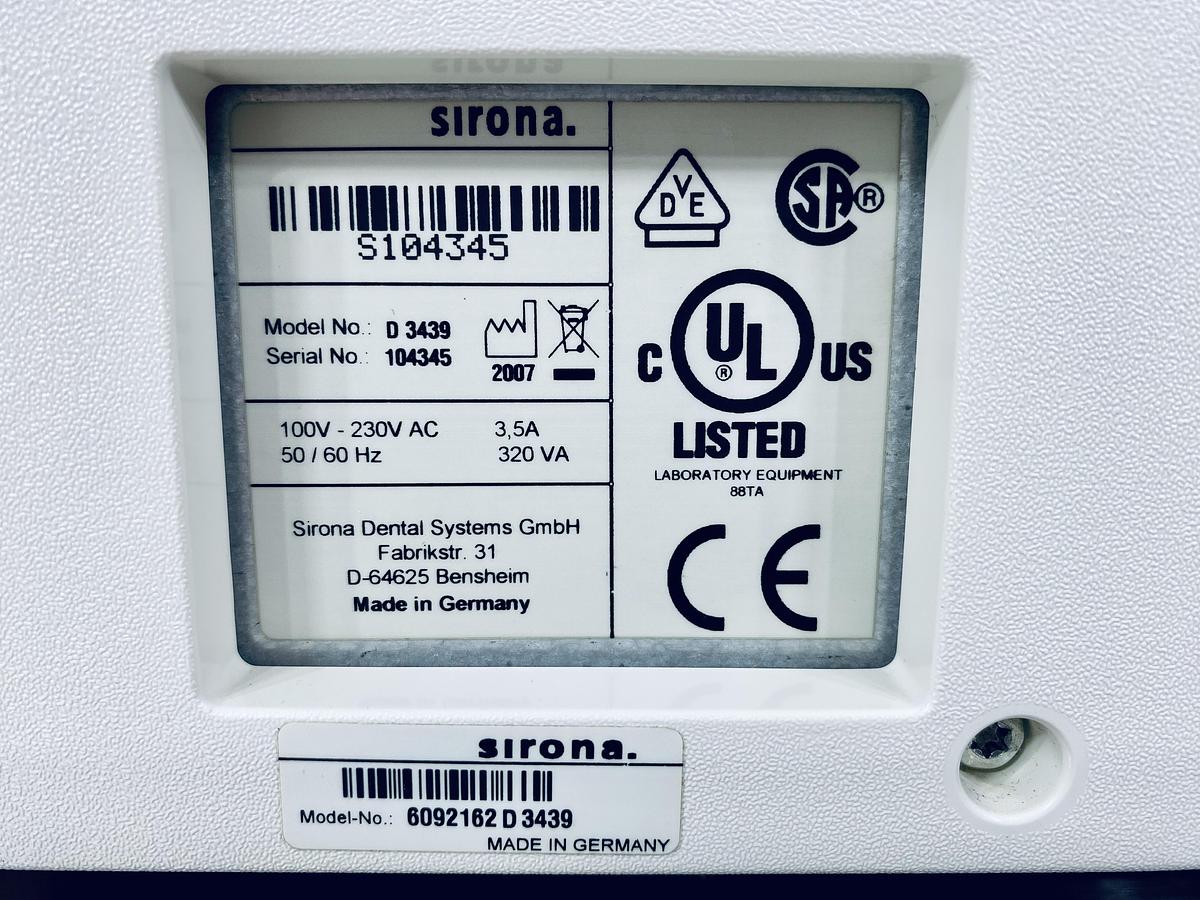 Used 2007 Sirona CEREC MC XL 2-Motor Wet Mill (104345)