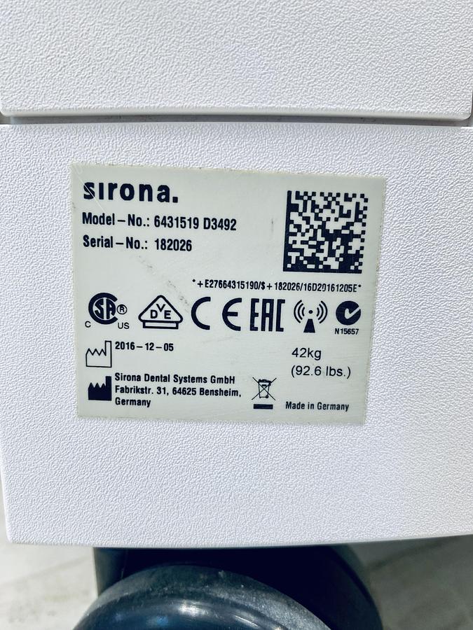 Refurbished 2016 Sirona CEREC AC Omnicam with 5.2 Software (182026)