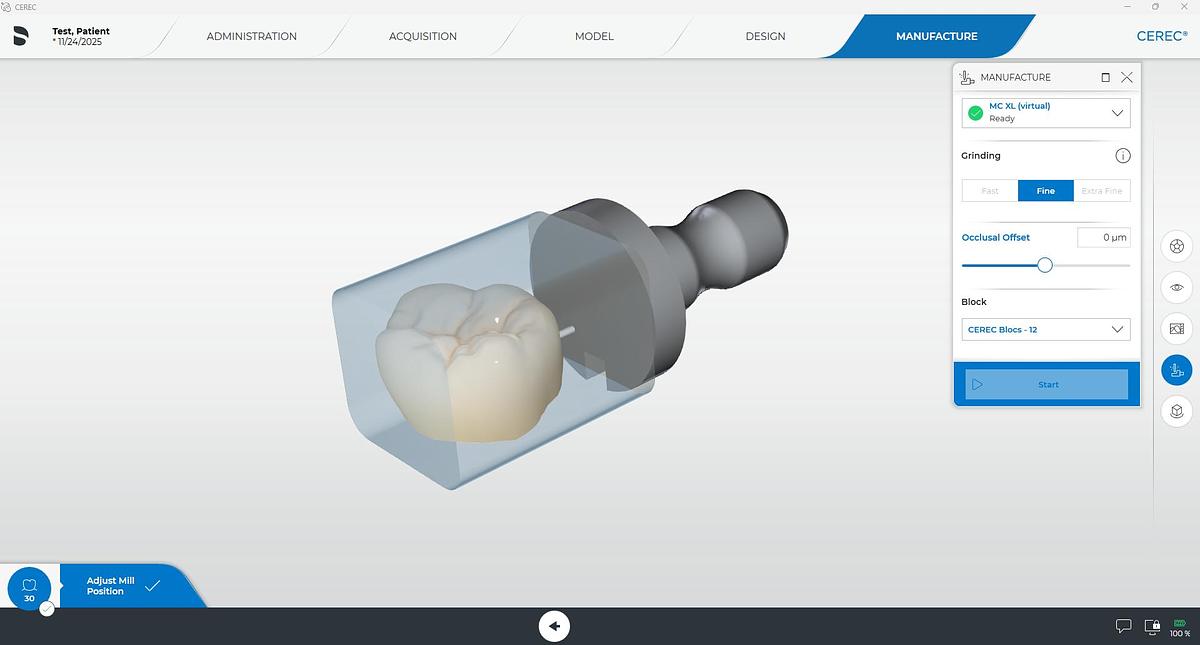 Refurbished 2019 Dentsply Sirona CEREC AC Primescan with 5.2 Software (101875)