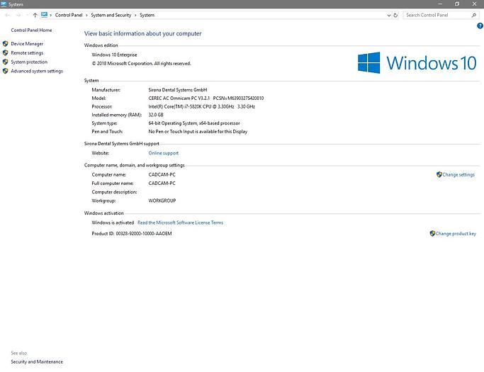 Refurbished 2013 Sirona CEREC AC Omnicam with CEREC 5.2 Software (123199)