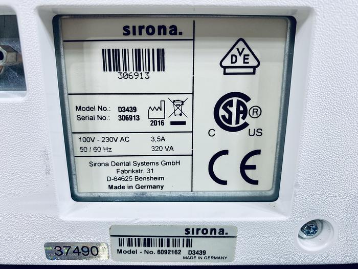 Used 2016 Sirona CEREC MC XL Premium 4-Motor Wet/Dry Mill (306913)
