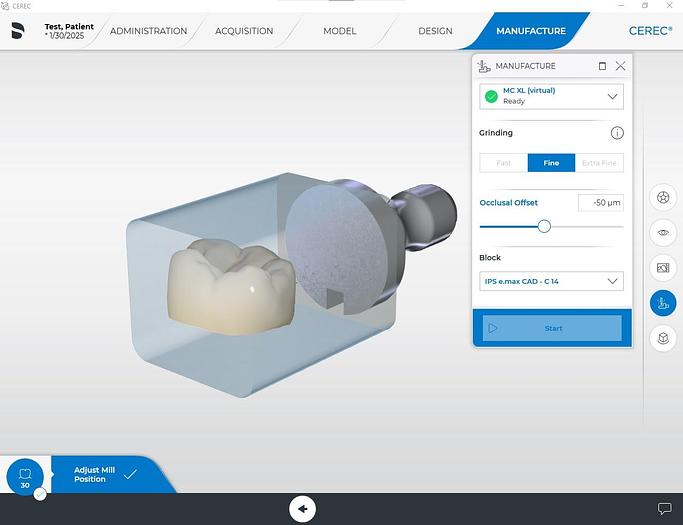 Refurbished 2015 Sirona CEREC AC Omnicam with CEREC 5.2.8 Software (136220)