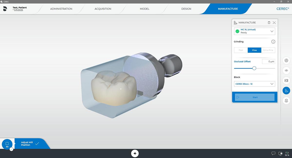 Refurbished 2020 Dentsply Sirona CEREC AC Primescan with 5.2 Software (105170)