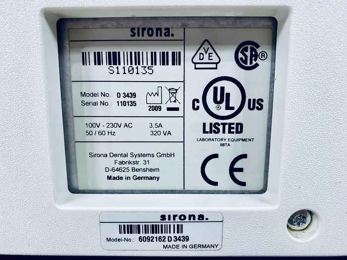 Used 2009 Sirona CEREC MC XL 2-Motor Wet Mill (110135)