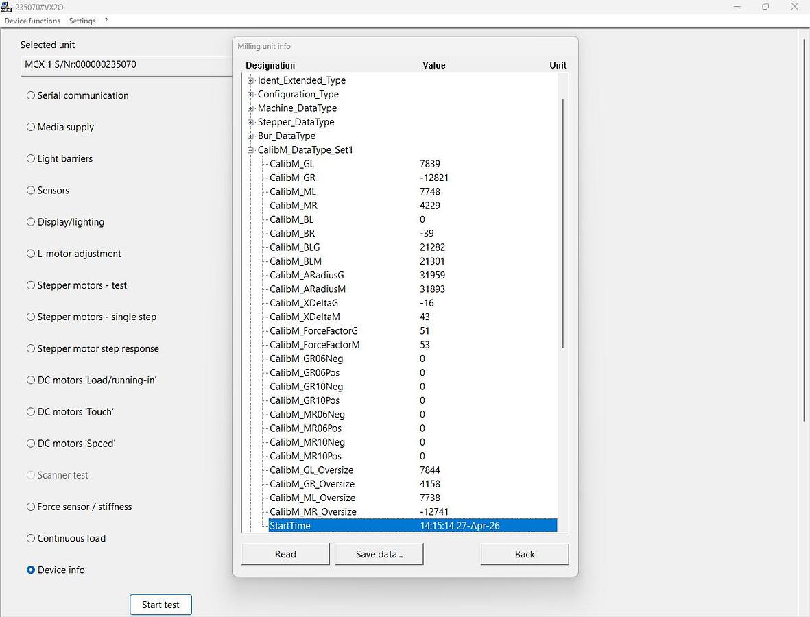 Used 2015 Sirona CEREC MC X 2-Motor Wet Mill (235070)