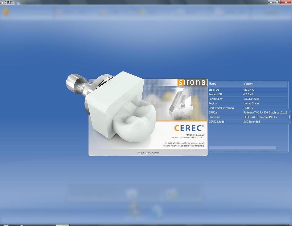 Refurbished 2015 Sirona CEREC AC Omnicam with CEREC 4.6 Software (133015)