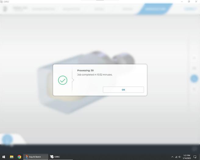 Used 2013 Sirona CEREC MC X 2-Motor Wet Mill (230015)