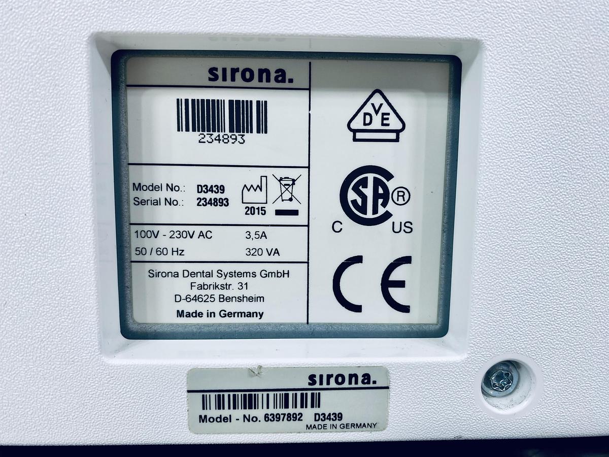 Used 2015 Sirona CEREC MC X 2-Motor Wet Mill (234893)
