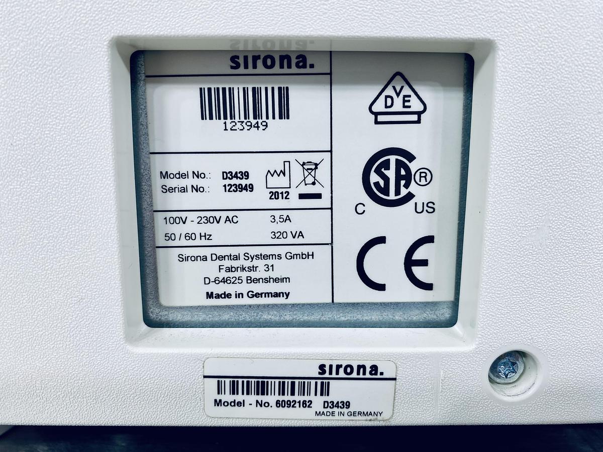 Used 2012 Sirona CEREC MC XL 2-Motor Wet Mill with 1,413 Mills (123949)