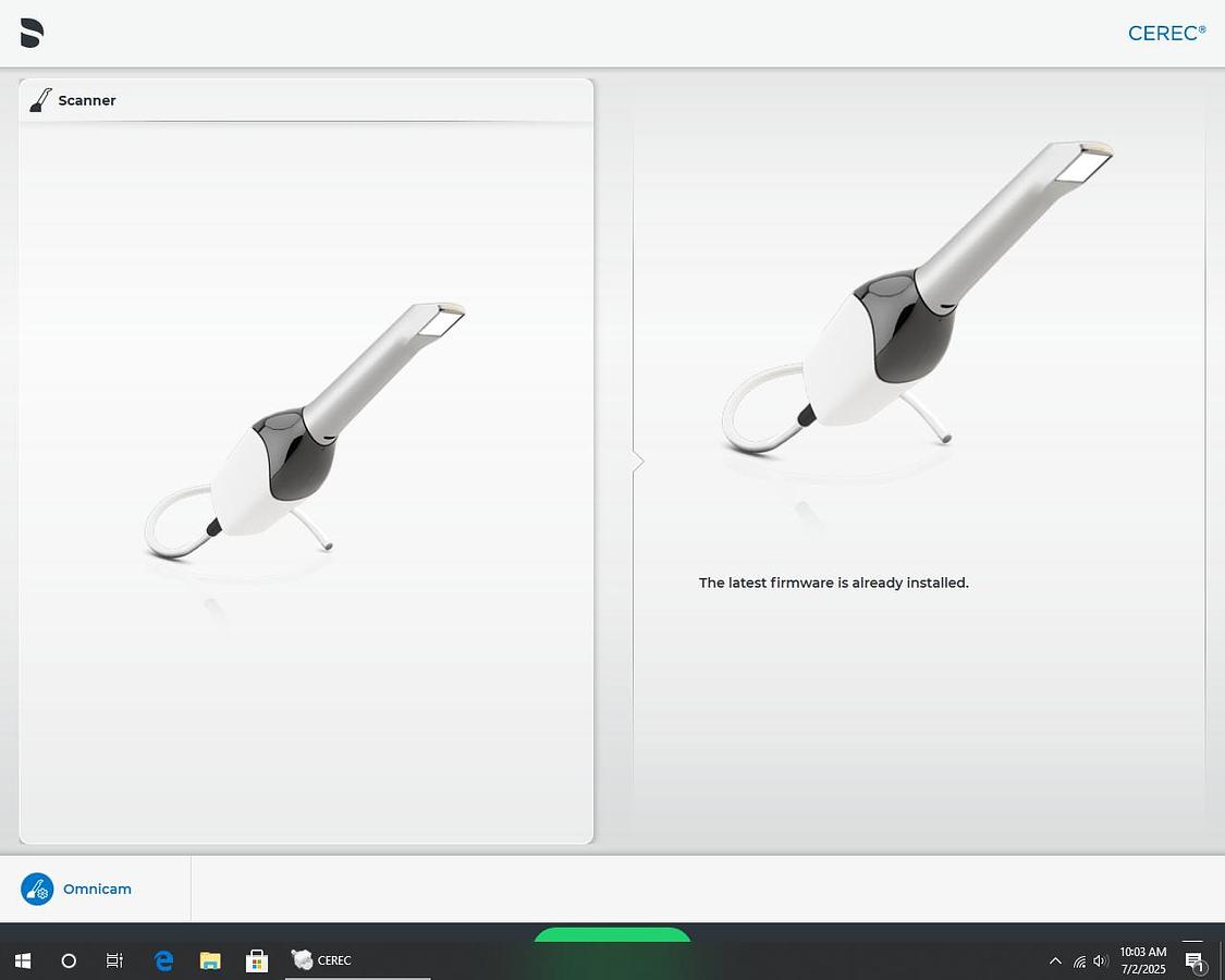Refurbished 2015 Sirona CEREC AC Omnicam with CEREC 5.2.8 Software (136220)