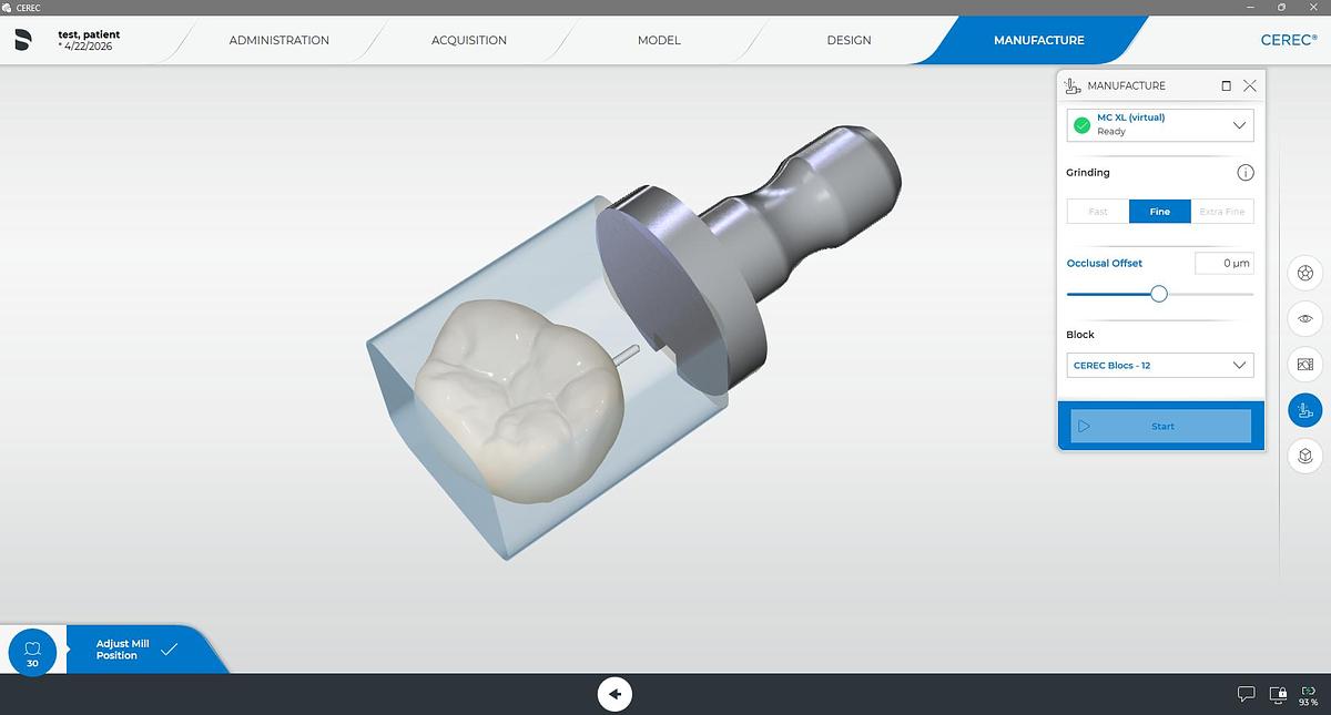 Refurbished 2020 Dentsply Sirona CEREC AC Primescan with 5.3 Software (110131)
