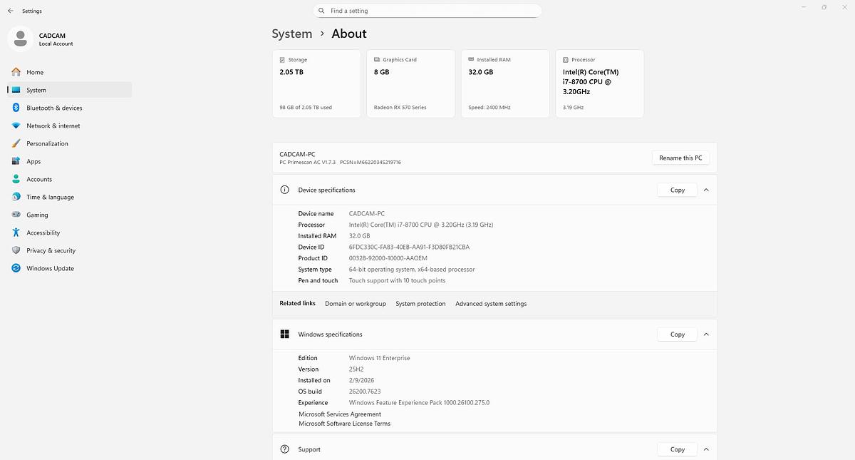 Refurbished 2021 Dentsply Sirona CEREC AC Primescan