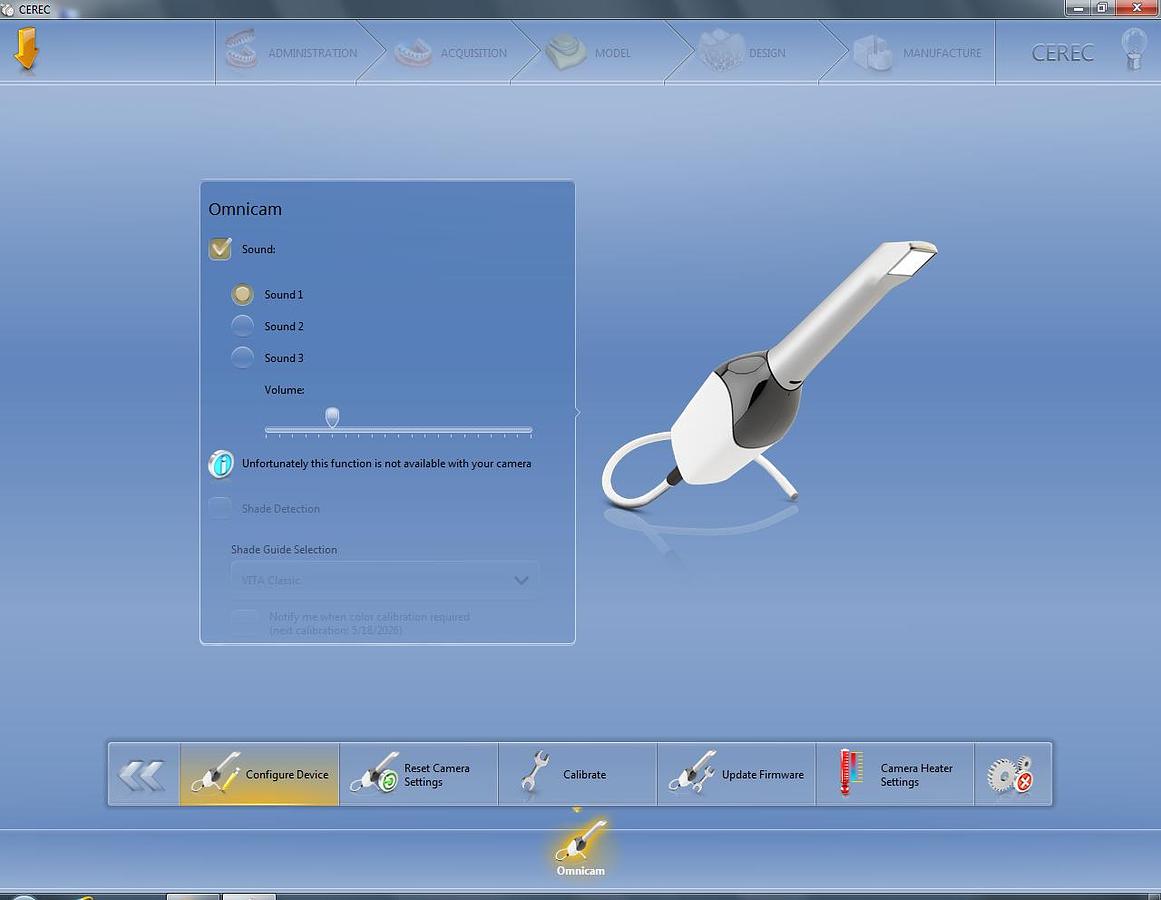 Refurbished 2015 Sirona CEREC AC Omnicam with CEREC 5.2.8 Software (136220)