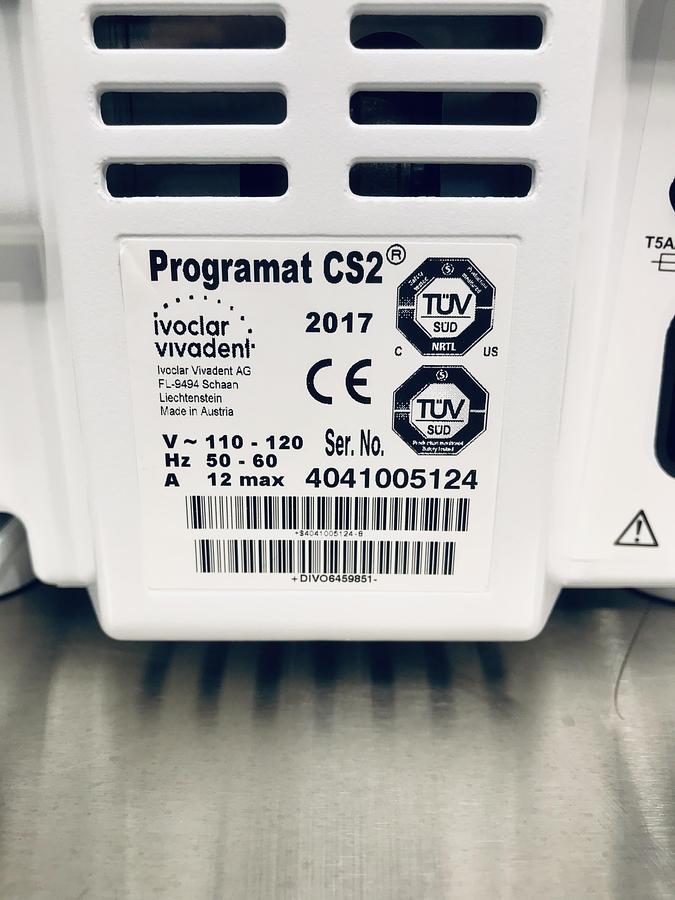 Used 2017 Ivoclar Vivadent Programat CS2