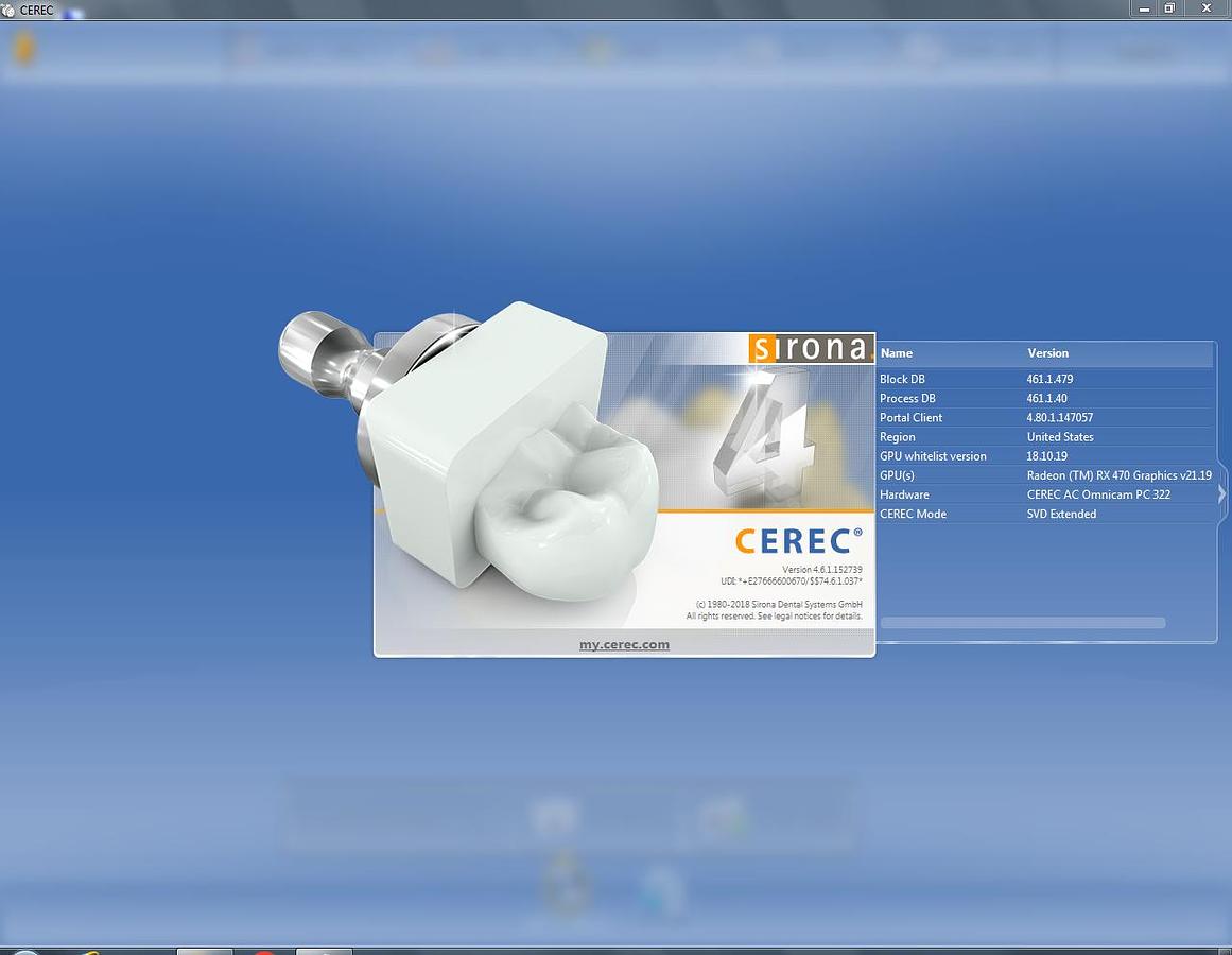 Refurbished 2015 Sirona CEREC AC Omnicam with CEREC 4.6 Software (135953)